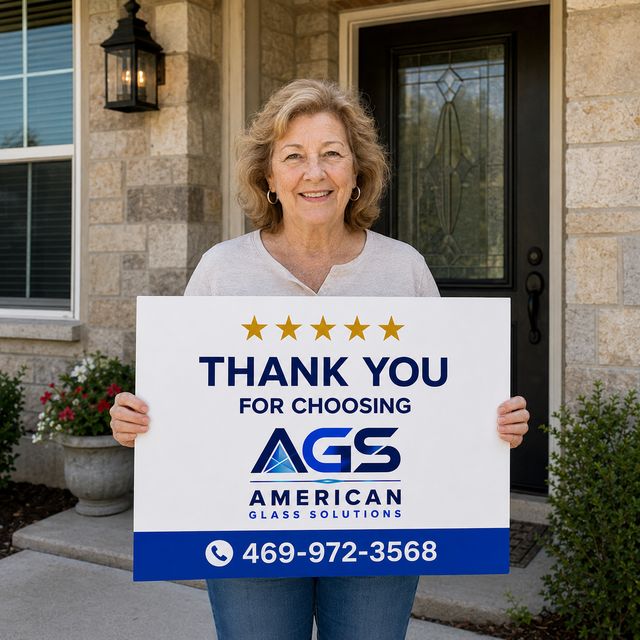 Happy AGS customer in Dallas TX